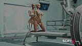 Sex android futanari plays with a sexy blonde in the sci-fi med bay snapshot 5