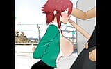 Tomo Chan soumet une énorme bite au fond de sa gorge quand son béguin la rejette - sdt snapshot 2