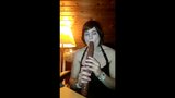 deepthroating my black double dildo.mp4 snapshot 1