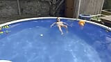 Skinny Dipping in my new Swimming Pool snapshot 4