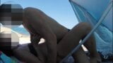 French Girl Blowjob Fuck Amateur on Beach to stranger snapshot 16