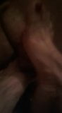 My hot babe giving me a footjob snapshot 8