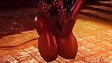 Demon From Agony com peitos enormes e uma bunda perfeita é acorrentada pelos braços e pernas snapshot 14