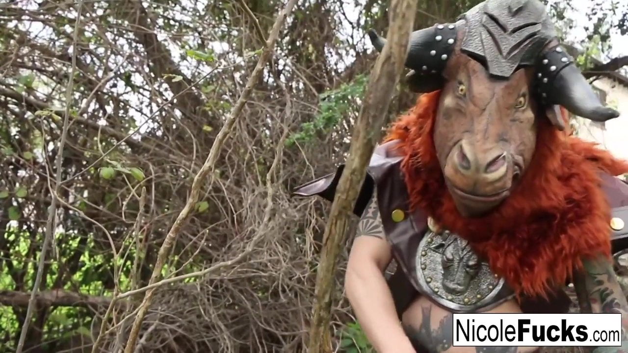 Hunter Nicole Aniston Captures a Minotaur and Milks His: Milk Blowjob Porn