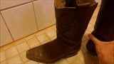 Piss in wifes cowboy boots snapshot 7