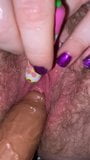 AllroundASSets, Step Mum masturbating hairy pussy with big dildo snapshot 4