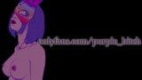 Jinx teen cosplay, real orgasm, fuckmachine, Purple Bitch snapshot 1