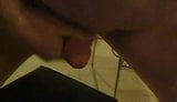 Stroking my little cock snapshot 9