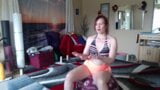 Aurora Willows – yoga ball workout in shorts with hot cameltoe snapshot 2