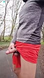 Jogging with cock ring makes slim guy horny. Pissing in public. Ruined orgasm with and 2  Let's piss off. snapshot 10