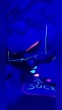 Blowjob with blacklight UV fun British couple bbw snapshot 16