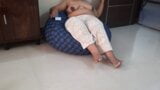 Indian wife sitting topless with the door open snapshot 4