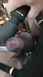 Cum through nylon sheath outdoor snapshot 8