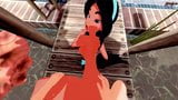 Принцесса Jasmine делает минет в видео от первого лица перед трахом. snapshot 10