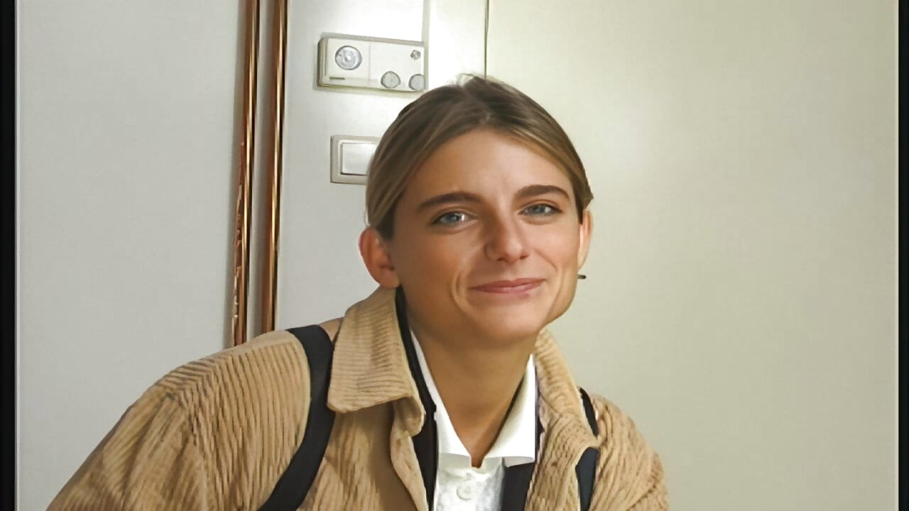 German teen masturbating on the table