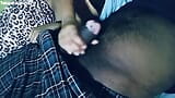 Telugu Couple hot wife Giving hand job snapshot 13