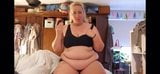 Sexy Fat Blonde With A Fat Belly Eats Cake snapshot 3