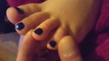 playing with gf’s sexy sexy feet and toes, foot massage snapshot 10