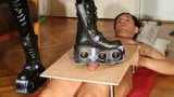 Dominatrix cock stomping slave brutally in platform shoes pt2 snapshot 3