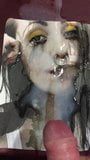 cumtribute to a pierced Emo Goth Whore snapshot 8