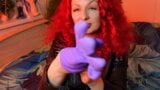 ASMR rubber kitchen gloves fetish sounds snapshot 1