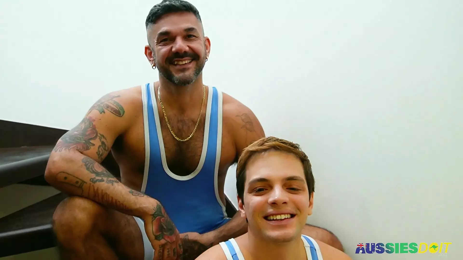Australian Gay Aksen And Pete Barebacked After Hot Blowjob
