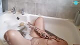 A nice Soapy Bath and Pussy Shave snapshot 17