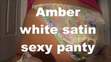 Amber playing in white satin panties snapshot 1