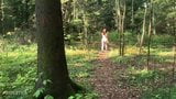 Ella es follada en el bosque y obtiene su semen en su cara snapshot 2