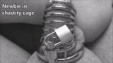 The gift for my cuckold husband : First chastity cage snapshot 11