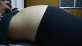 Asian girl's huge sloshy belly snapshot 7