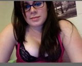 Chubby brunette with big tits on webcam snapshot 6