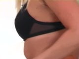 pirang di a bra celana dalam dan stocking stripping snapshot 1