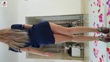 Anna balla e mostra le sue gambe favolose in collant chiari snapshot 7