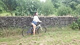 Busty Student ExpressiaGirl Fucks and Cums on a Bike in a Public Park! snapshot 15