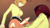 Kallen mengendarai ayam futa milly. kode geass hentai. snapshot 2