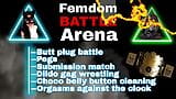Femdom Battle Arena Wrestling Game FLR Pain Punishment CBT Buttplug Kicking Competition Humiliation Mistress Dominatrix snapshot 1