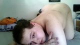 Chubby boy jerking off and spanking fat ass on cam snapshot 2