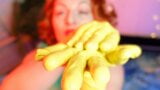 ASMR ripping latex rubber gloves snapshot 4