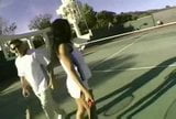 Catalina Hot Threesome On The tennis Court snapshot 4