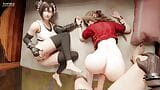 Tifa X Aerith Threesome Fucking Aerith snapshot 4