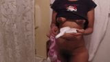 Horny Lily - Tamil Indian In Bathroom, Naked Panty Sniffing snapshot 11