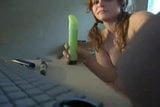 Holly and her new Dildo snapshot 19