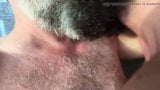 2 Hairy Mature Men with Thick Long Beards KISS PASSIONATELY snapshot 2