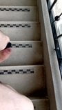 Getting My Cock Out on the Stairs at Work snapshot 5