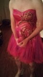 Cute short pink prom dress gets cummed in snapshot 8