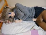 Kigurumi tocándose en la cama snapshot 7