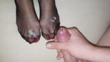 Cum on nylon red toenails snapshot 6