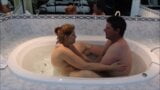 Fat couple having sex in a jacuzzi snapshot 3