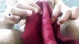 साटन रेशमी हाथों से चुदाई पोर्न - साटन सलवार लंड की मालिश करती है (123) snapshot 10
